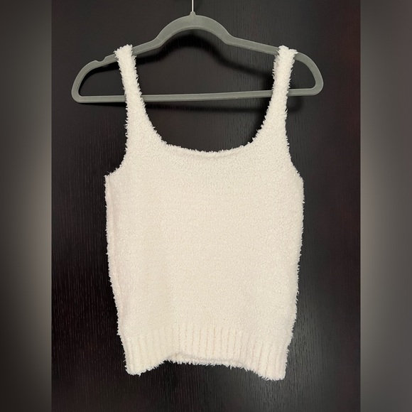 SKIMS S/M cream tank top cozy knit - Picture 3 of 4
